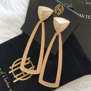 House of Harlow 1960, Mesa Door Knocker Earrings